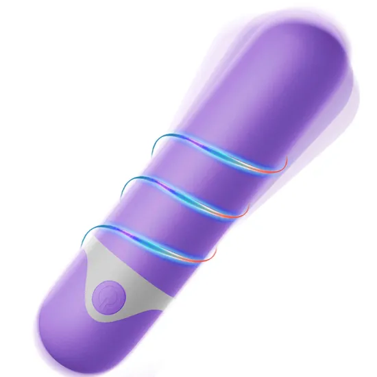 Thrusting Vibrator Wand, Mini Bullet Vibrator, G Spot Vibrator for Women, Adult Toys with 10 Vibration Modes, Purple