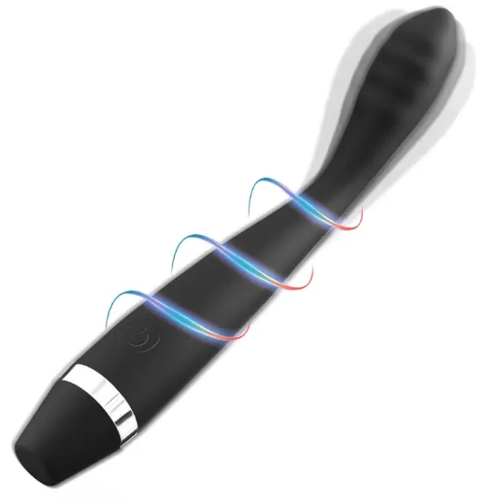 Thrusting Vibrator Wand, Bullet Vibrator, G Spot Vibrator for Women, Sex Toys for Women, Adult Toys with 10 Vibration Modes, Black