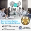 Shower Heads 5 Setting with Handheld Sprayer & Long Hose High Pressure Rain, Easy Tool Free Installation, Perfect Adjustable Shower Heads for Your Bathroom
