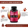 Picture of 2 Pack CoQ10 High Absorption, Antioxidant for Heart Health, 300 mg Natural Dietary Supplement, Total 180 count